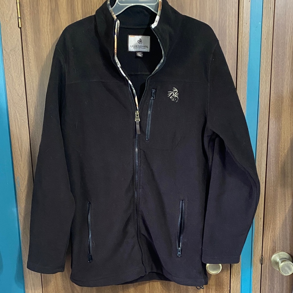 Legendary Whitetails Men's Black Performance Jacket EUC